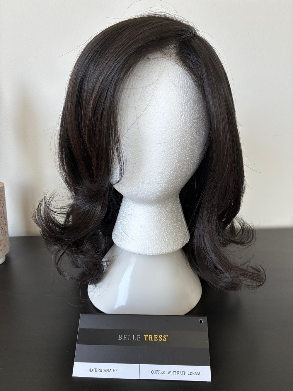 Belle Tress “Americana” Coffee Without Cream wig